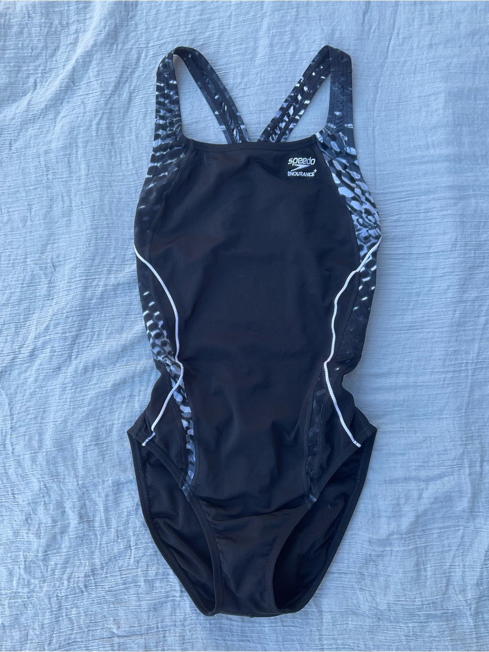 🏊🏼‍♀️Speedo Black One-Piece Swimsuit Women’s 38/XL